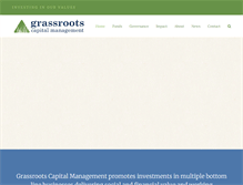 Tablet Screenshot of grassrootscap.com
